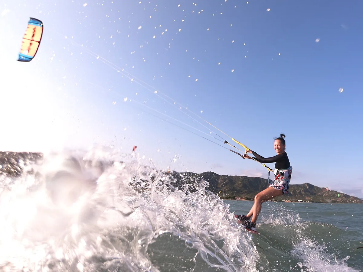 Kitesurfing at Vietnam Surf Camp